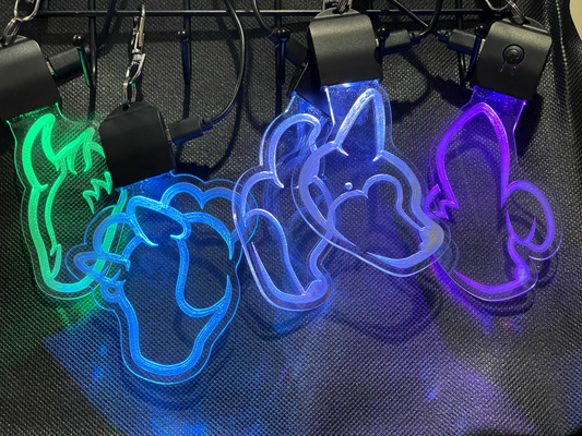 RGB LED Acrylic Tags